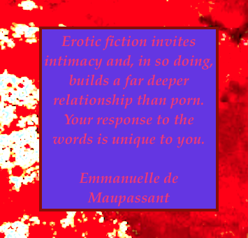 emmanuelle de maupassant quote porn versus erotic fiction