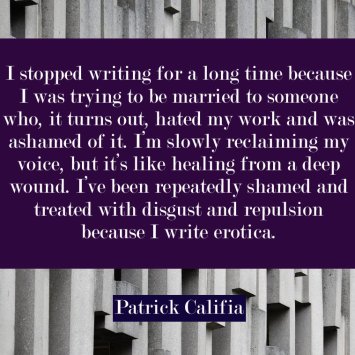 patrick califia author quote erotic fiction